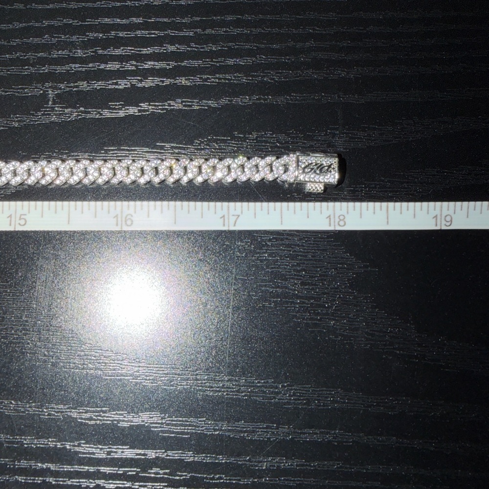 Diamond (Micro) Prong Cuban Necklace - Picture 3 of 4